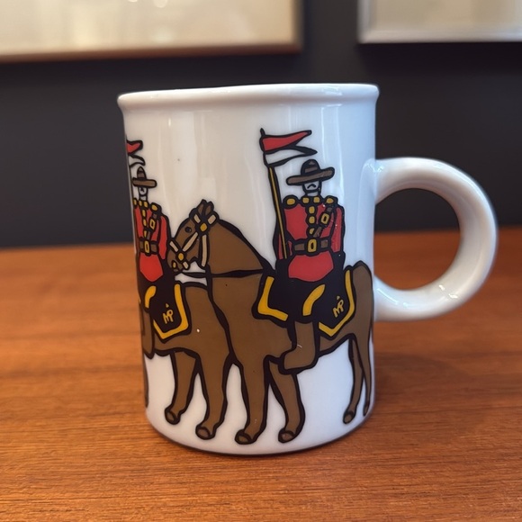 Vintage Marc Tetro mug; Royal Canadian mounted police Northern theme artwork - Picture 1 of 8
